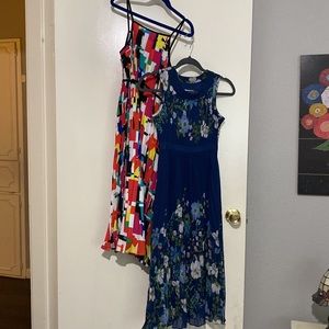 2 Rate Editions Long Pleated Girls Summer Dresses Size 8